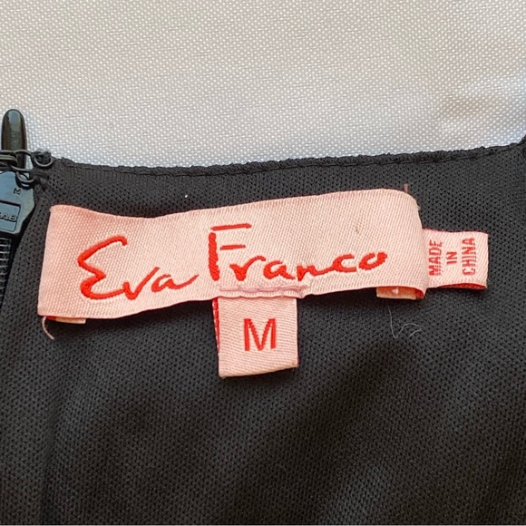 Eva Franco x Anthropologie Black Floral Retro Mod Tent Min Dress Size Medium - Picture 13 of 16